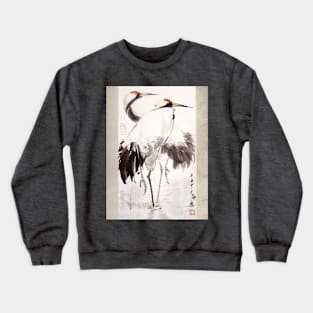 Two Crane in the Water Crewneck Sweatshirt